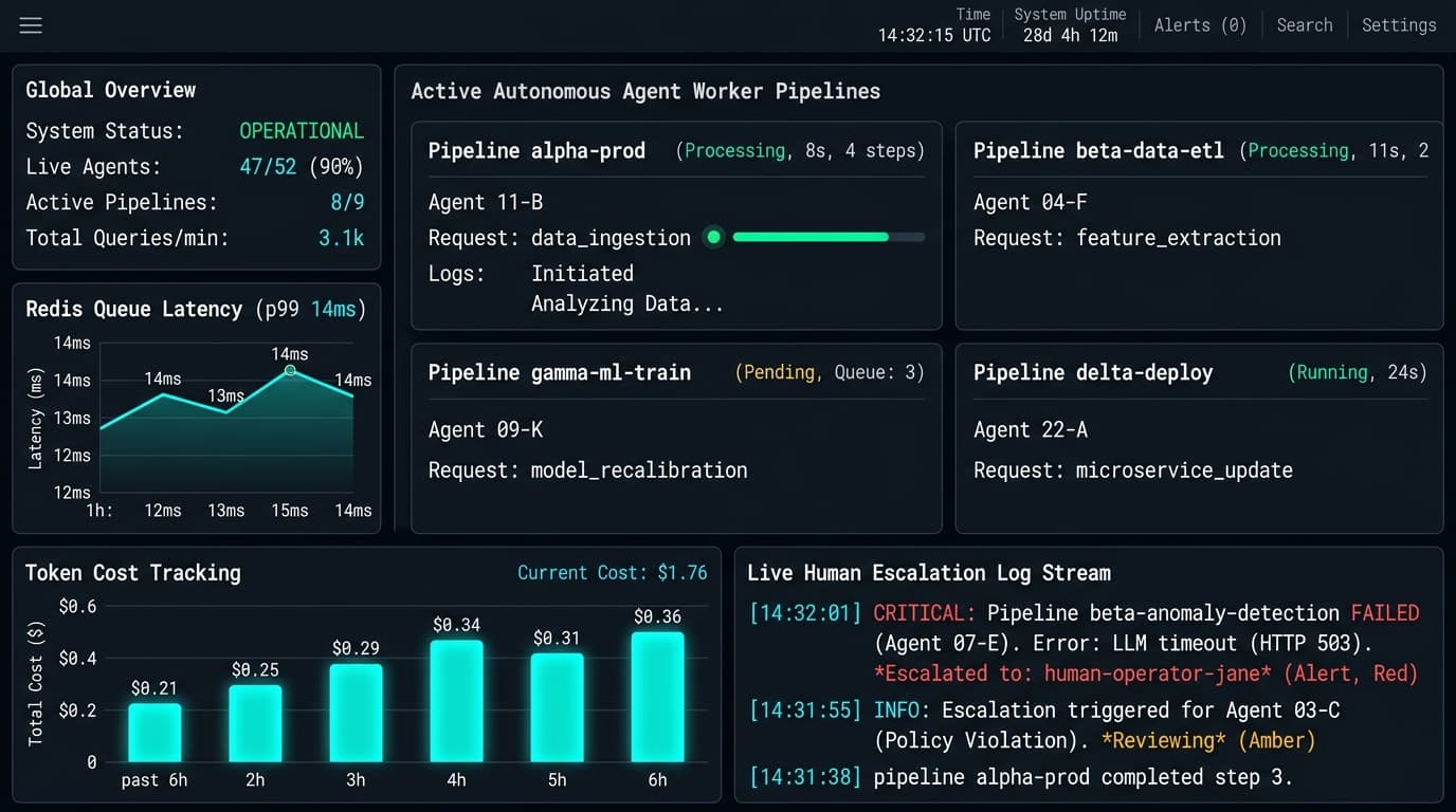 Autonomous AI Employee Production Telemetry Dashboard