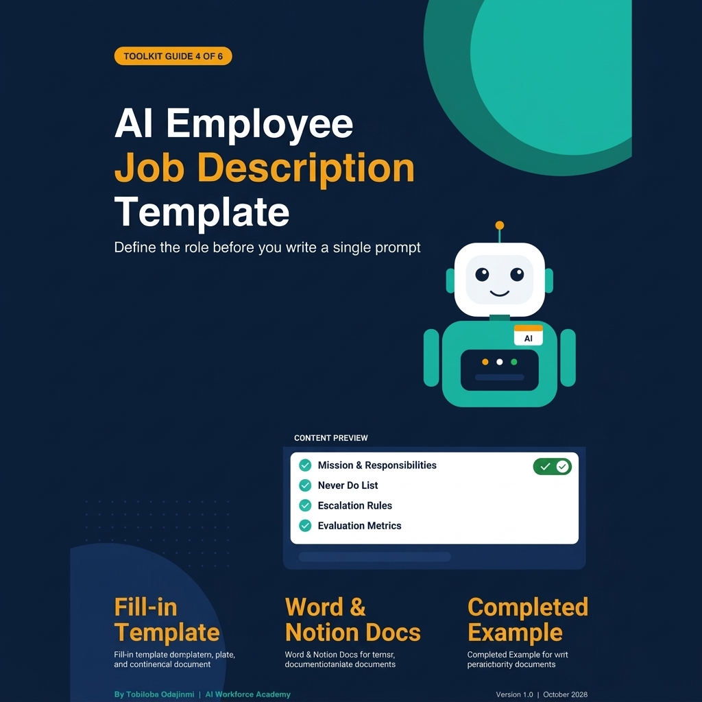 AI Employee Job Description Template cover